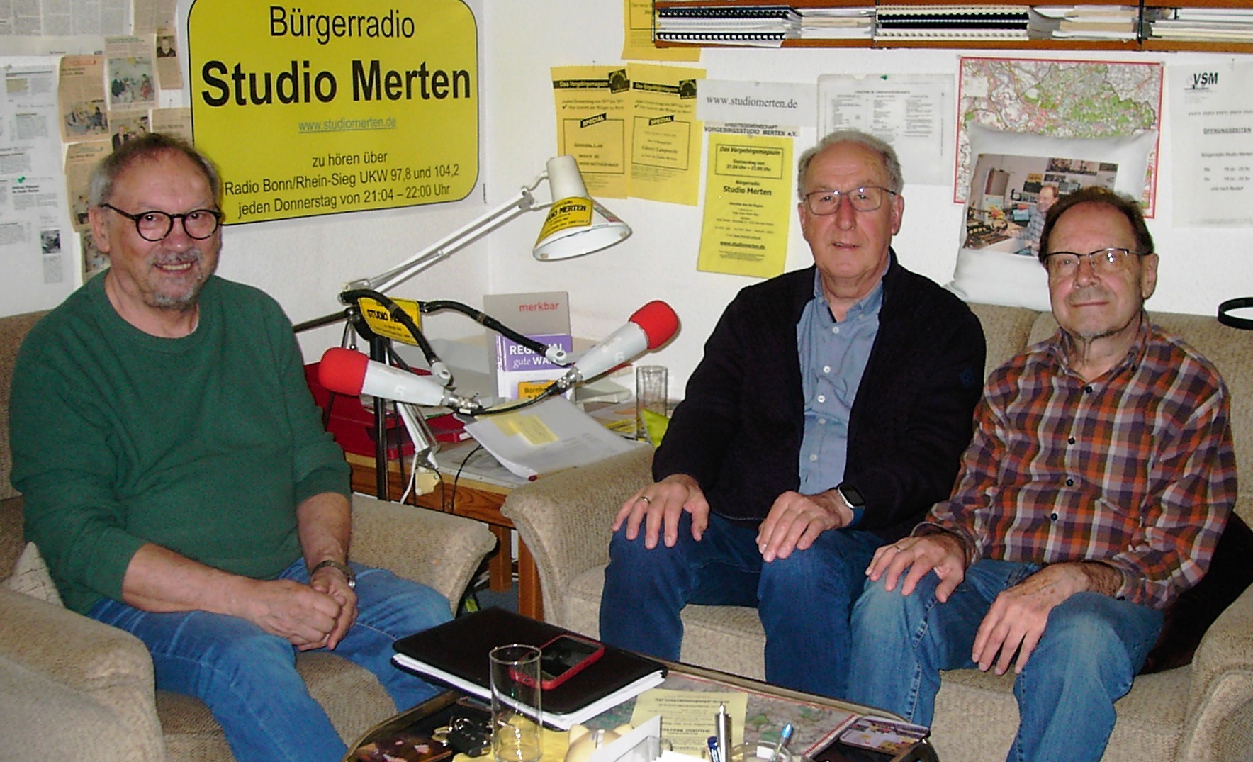 v. l.: Wolfgang Henseler, Gerd Brühl und Otto Ganser